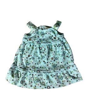 Classic‎ Pooh By Disney Baby Floral Sleeveless Dress Size 3 M Flowers Cotton